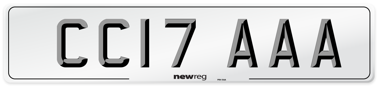 CC17 AAA Number Plate from New Reg